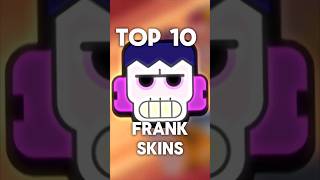 Top 10 Frank Skins in Brawl Stars 😆😉 #shorts #brawlstars #cryingman #hyra #supercell #viral