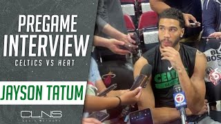 Jayson Tatum Explains WHY Celtics Are Better on Road in Must-Wins | Game 3 Pregame