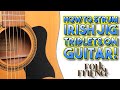 How to play triplets in jigs - Irish guitar strumming tutorial