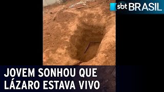Jovem que violou túmulo de Lázaro Barbosa diz que sonhou com ele vivo | SBT Brasil (27/05/23)