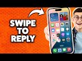 How to Swipe to Reply on iMessage iPhone 2026 (Step-By-Step Tutorial)