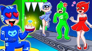 Who Will Win Catboy’s Heart? Catboy Choose!? -  Catboy's Life Story - PJ MASKS Animation