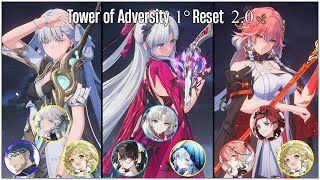 Jinhsi, Carlotta, Changli | Tower of Adversity | Wuthering Waves 2.0 | 1° Reset