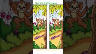 Lets's find the 6 differences in the picture. #shorts