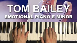 How To Play - Emotional Piano Backing Track In E Minor (Piano Tutorial Lesson) | Tom Bailey