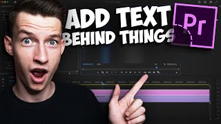 How To ADD Text Behind Objects in Premiere Pro 2023 (beginner friendly)