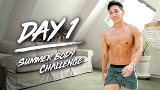 [DAY 1] Summer Body Challenge - 10min Fullbody Home Workout l 썸머 바디 챌린지 - 10분 전신 칼로리 폭파 홈트레이닝