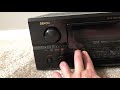 how to factory reset denon avr 3805 7.1 home theater surround receiver