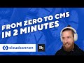 From Zero to CMS in 2 Minutes with CloudCannon and Eleventy