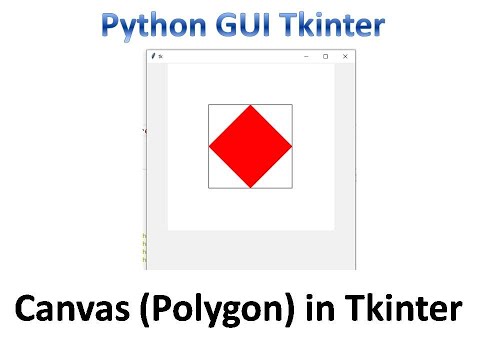 Canvas( Draw a Polygon) in tkinter Python Tkinter GUI Tutorial part35