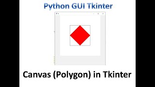 Canvas( Draw a Polygon) in tkinter | Python Tkinter GUI Tutorial part35