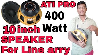 Ati Pro 10inch Line arry speaker model no. 1076y full testing