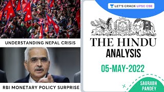 The Hindu Newspaper Editorial Analysis | 5th May 2022 | Current Affairs | UPSC CSE | Saurabh Pandey