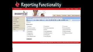 eSSential Learning Management System - Exceptional Reporting Functionality