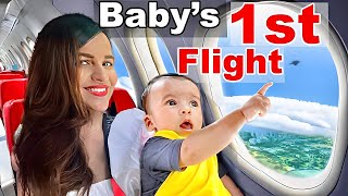 Our Baby's FIRST FLIGHT *OMG* 😱