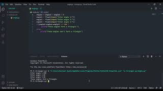 Python Triangle Checker | Python Programming |