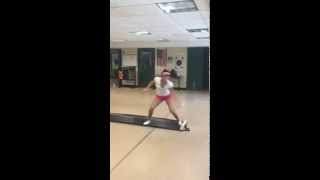 Slideboard Tennis fitness Amina Anshba. Russia Player.