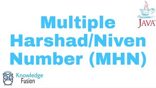How to check a number is Multiple Harshad Number (MHN) or not | Numbers | JAVA | ICSE