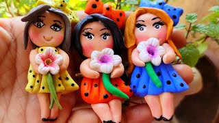 Clay Dolls Tutorial |Cold Porcelain Art |How to make Clay dolls | Air dry Clay