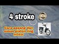 Cara pasang dan susun piston ring dengan betul || by Ikhwan Channel