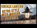 Retro Style Metal Camping Lantern with LED Cobs and Large Capacity Battery Bank