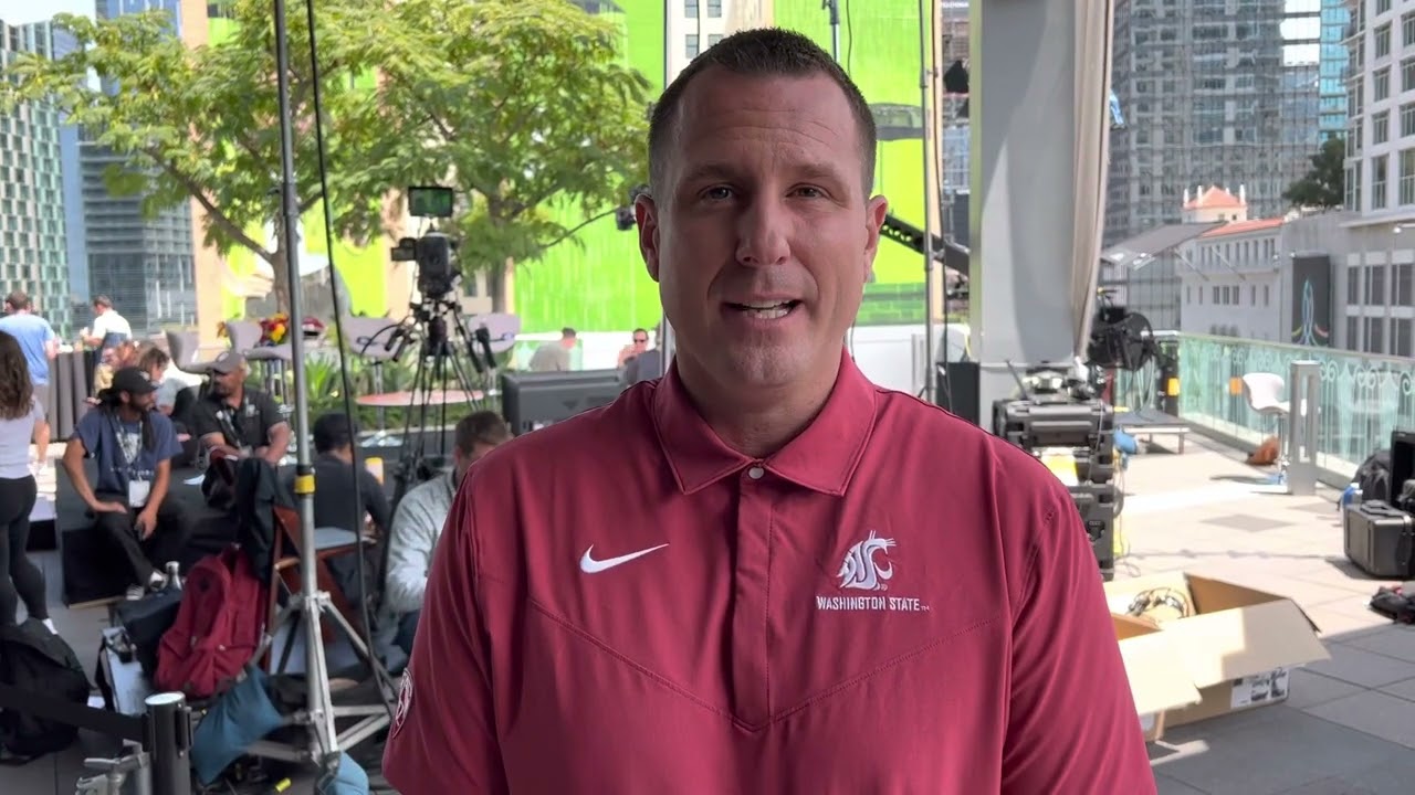 WSU Head Coach Jake Dickert At Pac-12 Media Day - YouTube