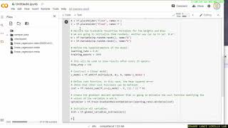 【PYTHON OPENCV】Training a linear regression model using TensorFlow