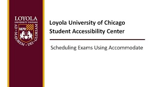 Scheduling Exams Using Accommodate