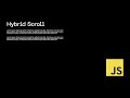 JavaScript: Implementing Horizontal and Vertical Scrolling on a Single Webpage