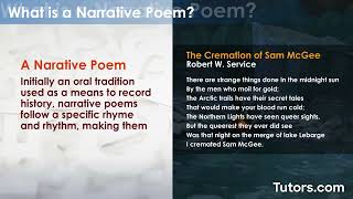 Narrative Poetry | Definition and Examples