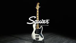 Squier by Fender Vintage Modified Jazz Bass V 5-String, Olympic White | Gear4music demo