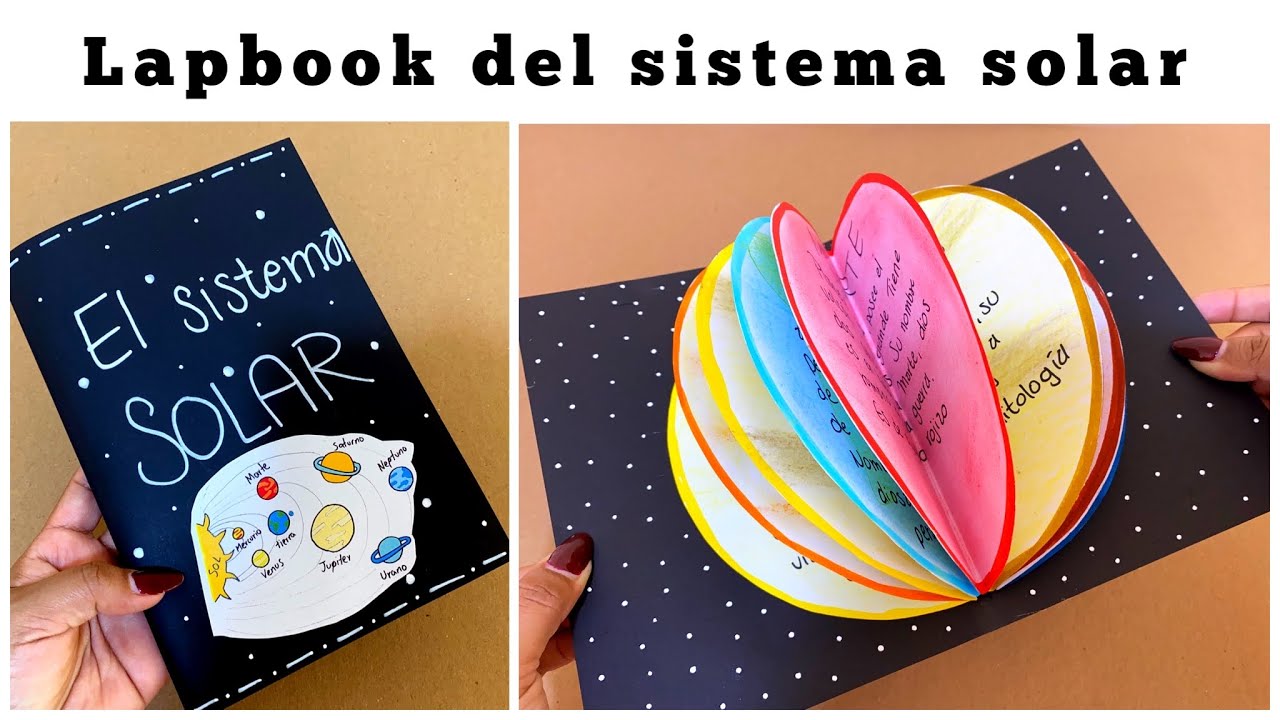 Proyecto Escolar: Sistema Solar Hecho En Cartulina | Lapbook - YouTube