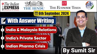 6 September 2024 | Editorial Discussion | Malaysia, Private Sector R and D, Pharma | Sumit Rewri