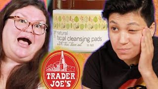 Kristin And Jen Try Every Trader Joe's Skincare Product | Kitchen \u0026 Jorn