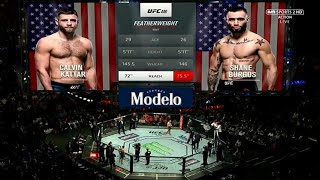 Calvin Kattar vs Shane Burgos