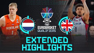 Netherlands 🇳🇱 vs Great Britain 🇬🇧 | Extended Highlights | FIBA EuroBasket 2025 Qualifiers