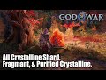 God of War Ragnarok - All Crystalline Shard, Crystalline Fragment & Purified Crystalline in Vanaheim