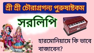 Chauragraganya purushtakam( শ্রী চৌরাগ্রগন্য পুরুষাষ্টকম) সরলিপি Bhakti rasamrita Bangla