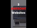 3 🔥 AMAZING 🔥 websites for developers 💻 and webdesigner - #shorts  #webdesign #webdevelopment