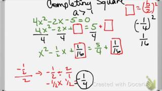 A.8A -Completing the square part 2
