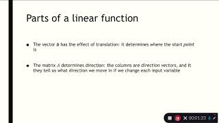 Math 2374 Lecture 3E: Geometry of linear functions