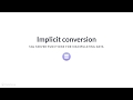 SQL Server Tutorial: Implicit conversion