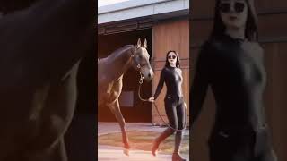 Chinese Girl With Beautiful Horse Short Video 2022