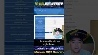 Business Verification Service for all 50 States! All in One Click!