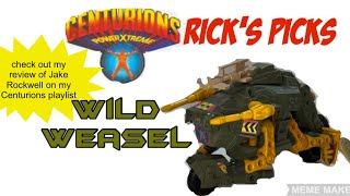 Review of the Wild Weasel from the 80’s cartoon Centurions.