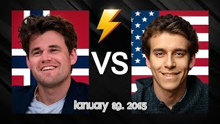 Magnus Carlsen vs Daniel Naroditsky | Main Event Chesscom | January 29, 2025