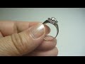 pt900 diamond ring