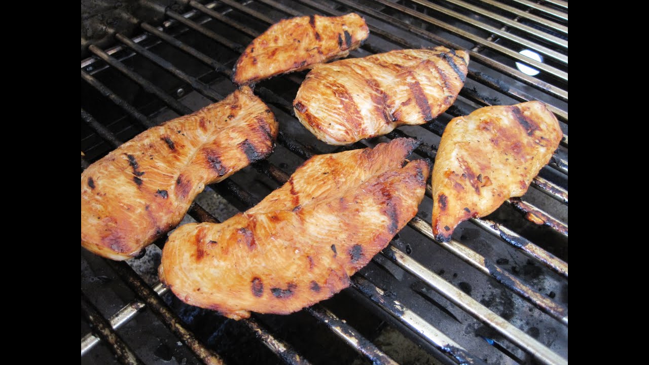 GRILLING CHICKEN - How To GRILL CHICKEN BREAST Instructions - YouTube