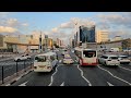 Dubai UAE 7am winter bus ride: DSO to Burjuman Metro Station (02.07.'24: 4K-UHD)