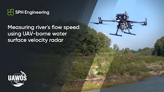 Measuring river's flow speed using UAV-borne water surface velocity radar